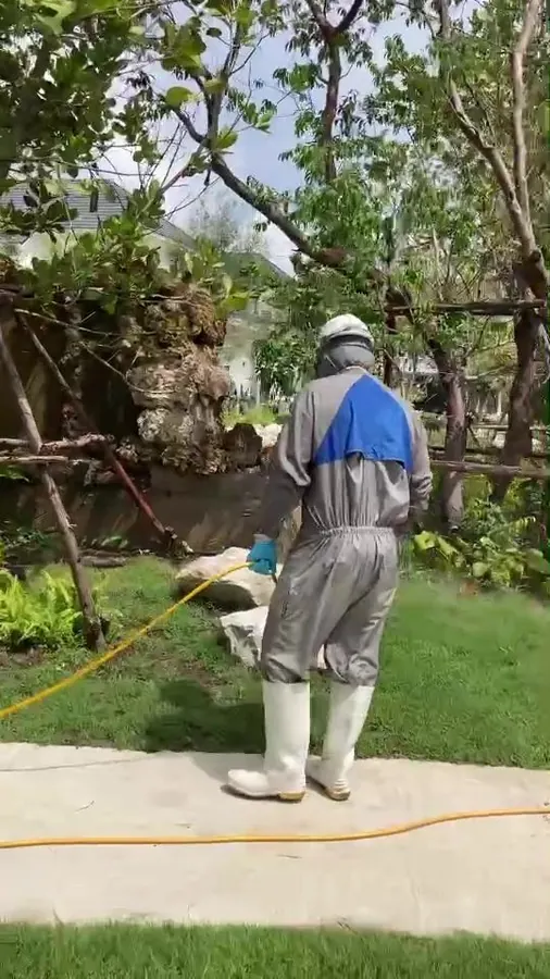 ฉีดพ่นป้องกันปลวก บ้านสร้างใหม่ อ.เมืองชัยนาท จ.ชัยนาท — ทีมช่างโฮมบัคเซ็นเตอร์